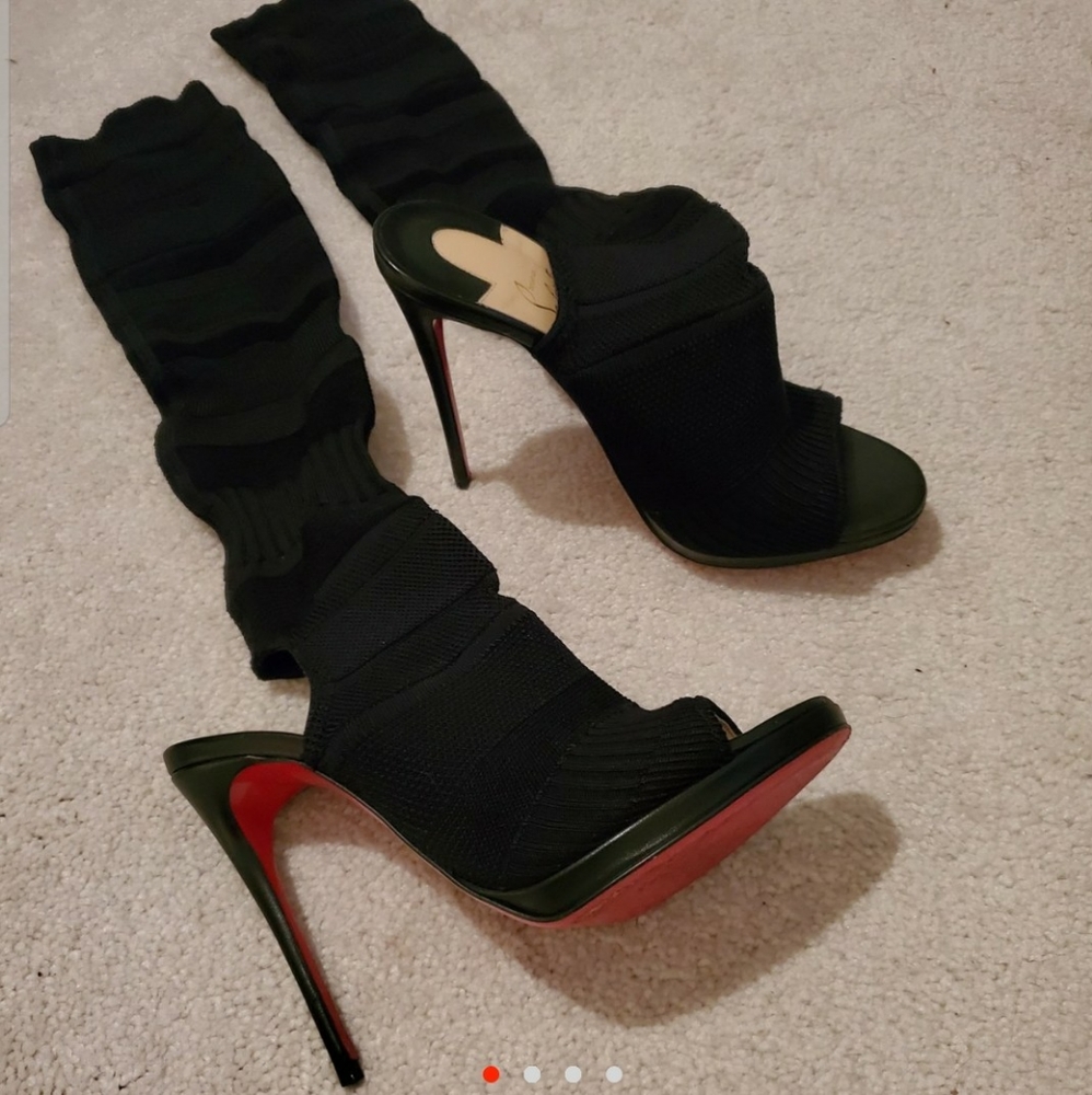 SOLD.   Christian louboutin Cheminetta sock boots